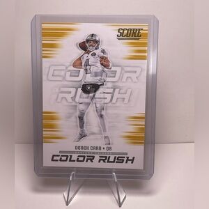 Panini Score Football Card: 2018 Score Color Rush Derek Carr Oakland Raiders #20